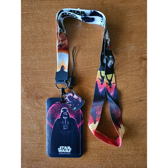 Star Wars Darth Vader Lanyard + Badge High-Quality Accessory Geek Gift Idea - Picture 3 of 6